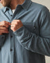 Men's Premium Slub Button Up Long Sleeve - Stormy Weather